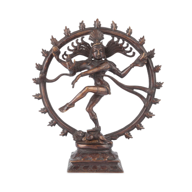 Shiva Nataraja 29CM na Roda de Fogo