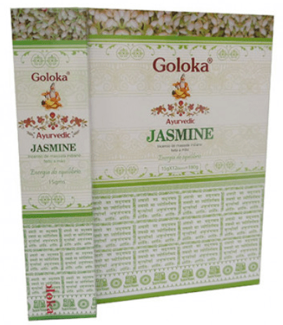   Incenso Goloka Ayurvedic Jasmine - Incenso Indiano de Massala 