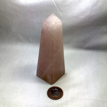 Ponta de Quartzo Rosa 540g